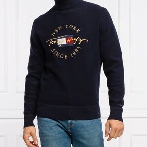 Tommy Hilfiger Dark Blue Turtleneck Sweater